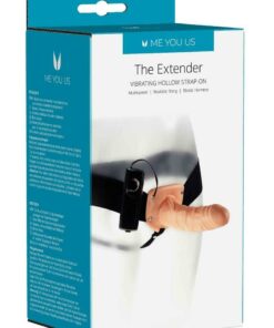 ME YOU US The Extender Hollow Vibrating Strap-On - Vanilla