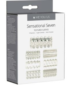 ME YOU US Sensational Seven Textured Sleeves Kit - Clear