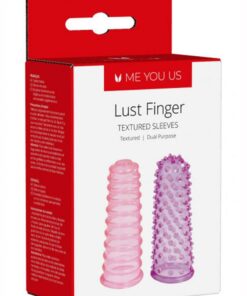 ME YOU US Lust Finger Textured Sleeves - Pink/Purple