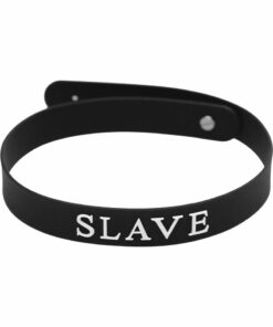 Master Series Silicone Collar Slave - Black