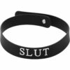 Master Series Silicone Collar Slut - Black
