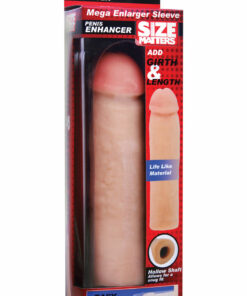 Size Matters Mega Enlarger Sleeve Penis Enhancer - Vanilla