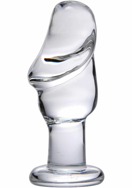 Prisms Asvini Glass Penis Anal Plug - Clear