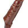 Size Matters Really Ample Penis Enhancer Sheath- Chocolate
