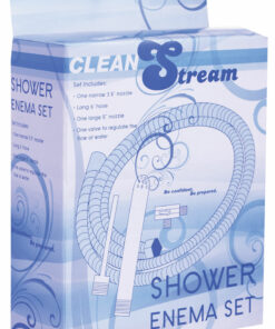 CleanStream Shower Enema Set - Silver