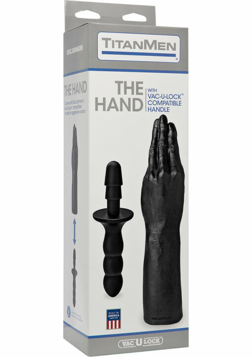 TitanMen The Hand Dildo with Handle - Black