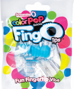 Color Pop Quickie FingO Tips Fingertip Vibes - Blue 12 Each Per Box