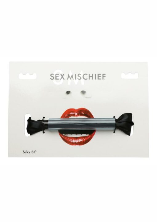 Sex and Mischief Silky Bit Mouth Gag - Black