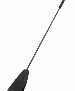 Rouge Fifty Times Hotter Leather Riding Crop - Black