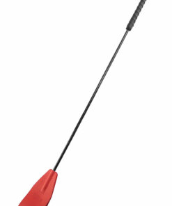 Rouge Fifty Times Hotter Leather Riding Crop - Red