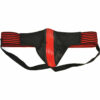Rouge Leather Jock Strap - Small - Red/Black