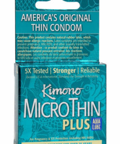 Kimono MicroThin Plus Auq Lube Condoms 3 Pack