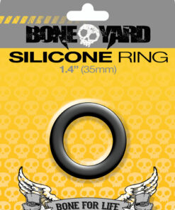 Boneyard Silicone Ring Cock Ring 1.4in - Black