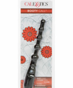 Booty Call Booty Flexer Silicone Beaded Butt Plug - Black