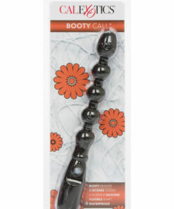 Booty Call Booty Bender Silicone Beaded Butt Plug - Black