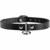 Strict Leather Unisex Leather Choker with O-Ring - M/L - Black