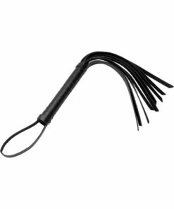 Strict Leather Cat Tails PU Leather Hand Whip - Black