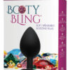 Booty Bling Jeweled Silicone Anal Plug - Large - Pink