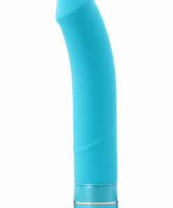 Luxe Beau Vibrating Silicone Dildo 8.5in - Blue