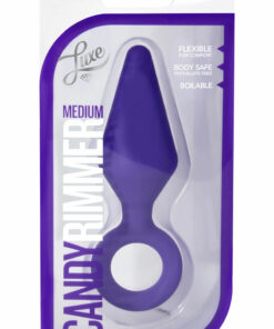 Luxe Candy Rimmer Silicone Butt Plug - Small - Purple