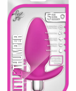 Luxe Little Thumper Silicone Vibrating Butt Plug - Pink