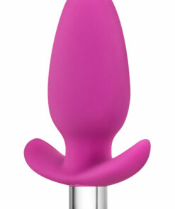 Luxe Little Thumper Silicone Vibrating Butt Plug - Pink