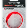 Perfect Fit Speed Shift Adjustable Cock Ring - Red