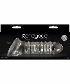 Renegade Ribbed Sleeve Penis Extender - Clear