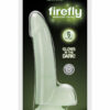 Firefly Smooth Dong Dildo Glow In The Dark 5in - Clear