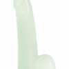 Firefly Smooth Dong Dildo Glow In The Dark 5in - Clear