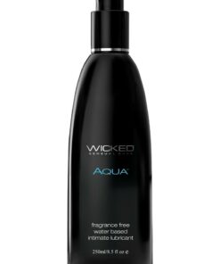 Wicked Aqua Water Based Lubricant Fragrance Free 8.5oz