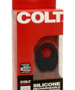 COLT Silicone Rechargeable Cock Ring - Black