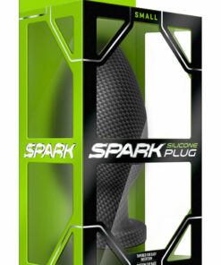 Spark Silicone Butt Plug - Small - Carbon Fiber