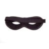 Rouge Open Eye Mask Leather Or Suede - Black