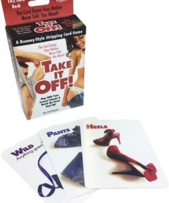 Take It Off Rummy Style Stripping Card Game