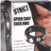 Strict Speed Snap Cock Ring - Black