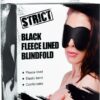 Strict Black Fleece Lined Blindfold - Black