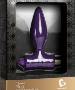 Petite Sensations Silicone Vibrating Butt Plug - Purple