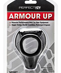 Perfect Fit Armour Up Sport Cock Ring - Black