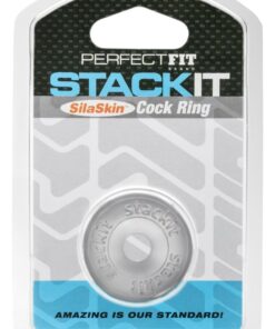 Perfect Fit Stackit SilaSkin Cock Ring - Clear