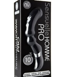 Nu Sensuelle Homme Pro Rechargeable Silicone Prostate Massager - Black
