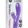 Nu Sensuelle Femme Luxe Rechargeable Silicone Rabbit Vibrator - Purple