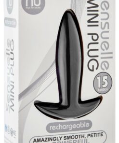 Nu Sensuelle Mini-Plug Rechargeable Silicone Vibrating Plug - Black