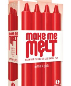 Make Me Melt Warm-Drip Candles 4 Pack - Red Hot