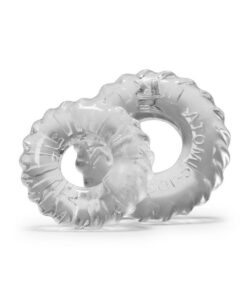 Oxballs Truckt Cock Ring (2 Pack) - Clear