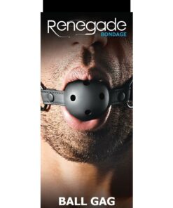 Renegade Bondage Vinyl Ball Gag - Black