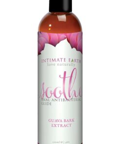 Intimate Earth Soothe Antibacterial Anal Glide Lubricant Guava Bark Extract 4oz