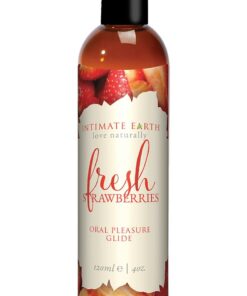 Intimate Earth Oral Pleasure Glide Lubricant Fresh Strawberries 4oz