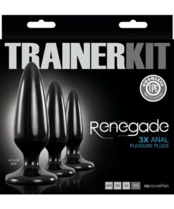 Renegade Pleasure Plug Trainer Anal Plugs (set of 3) - Black