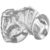 Master Series Detained 2.0 Restrictive Chastity Cage with Nubs - Clear